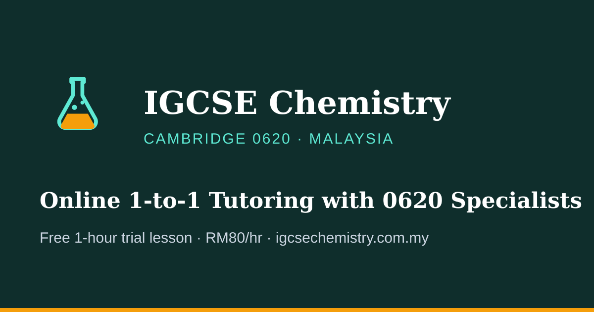 Electrochemistry Equations | IGCSE Chemistry